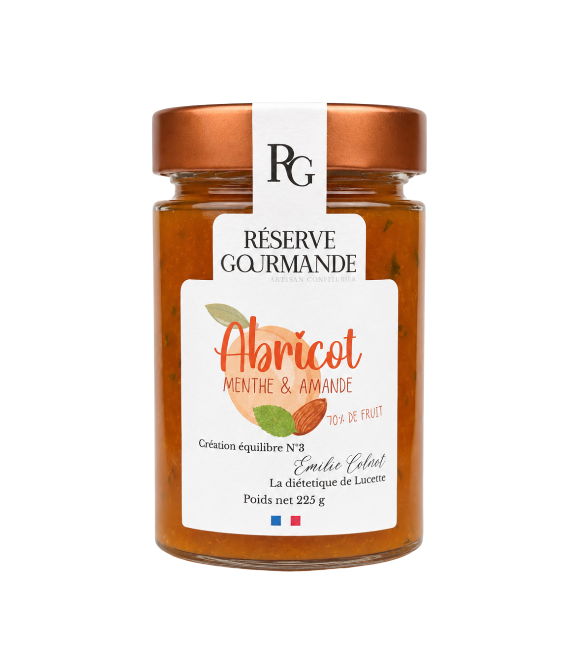 Confiture d'Abricot, Menthe et Amande