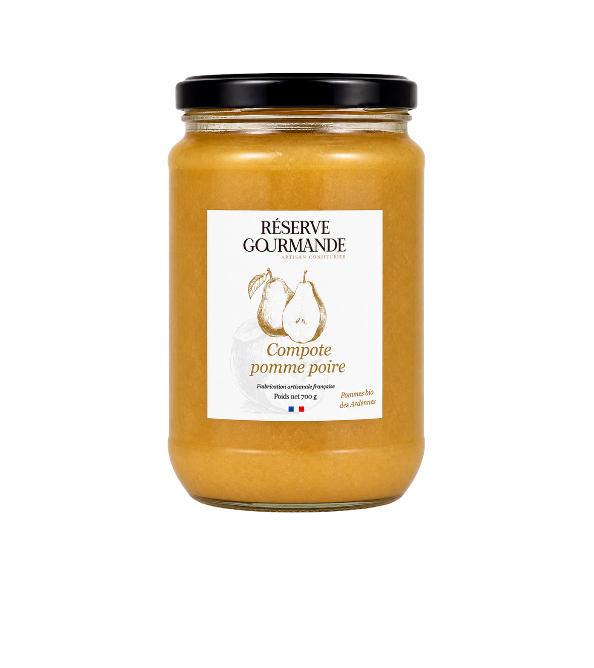 Compote de Pomme Bio des Ardennes et Poire