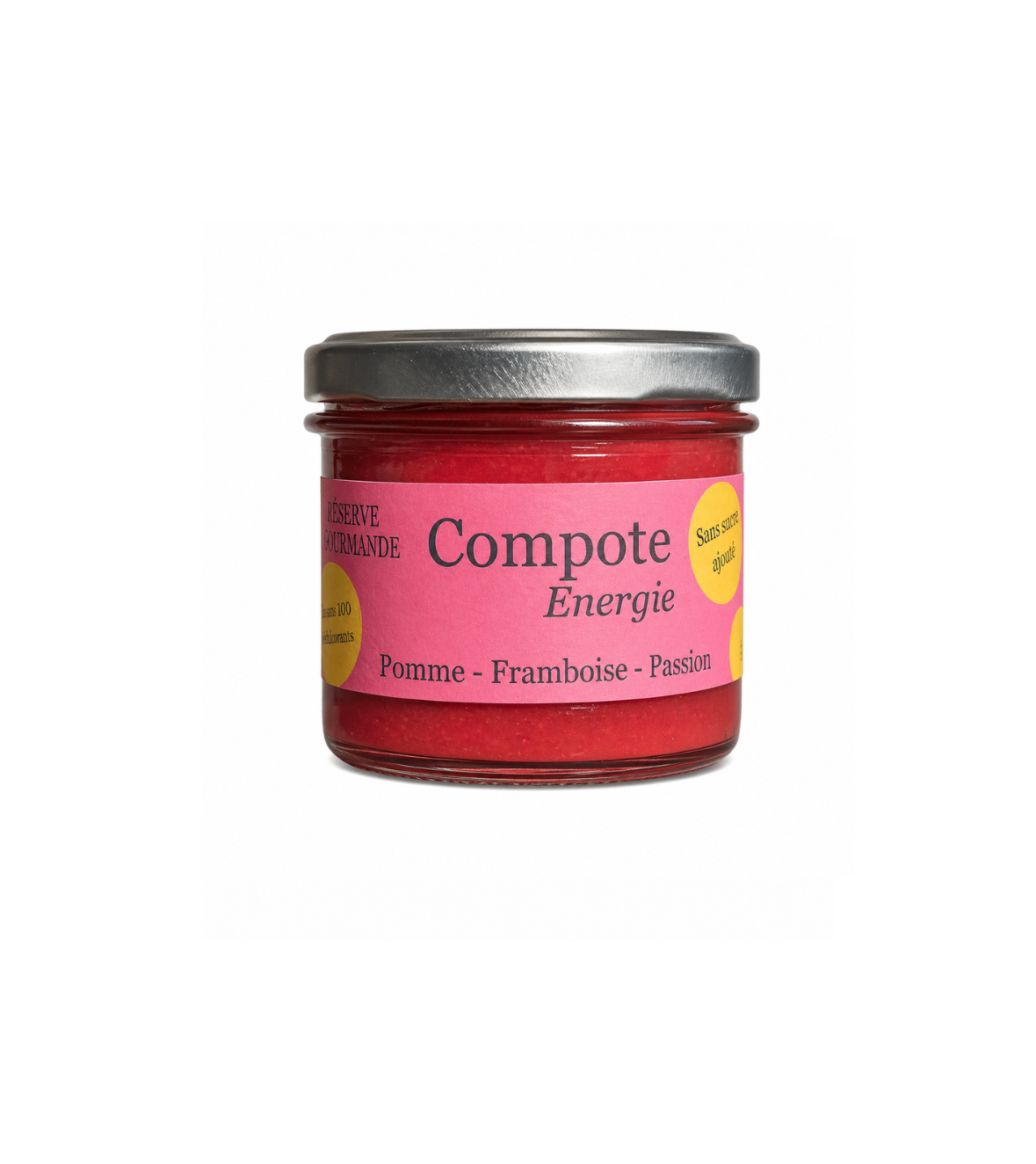 Compote Energie Pomme Framboise et Passion