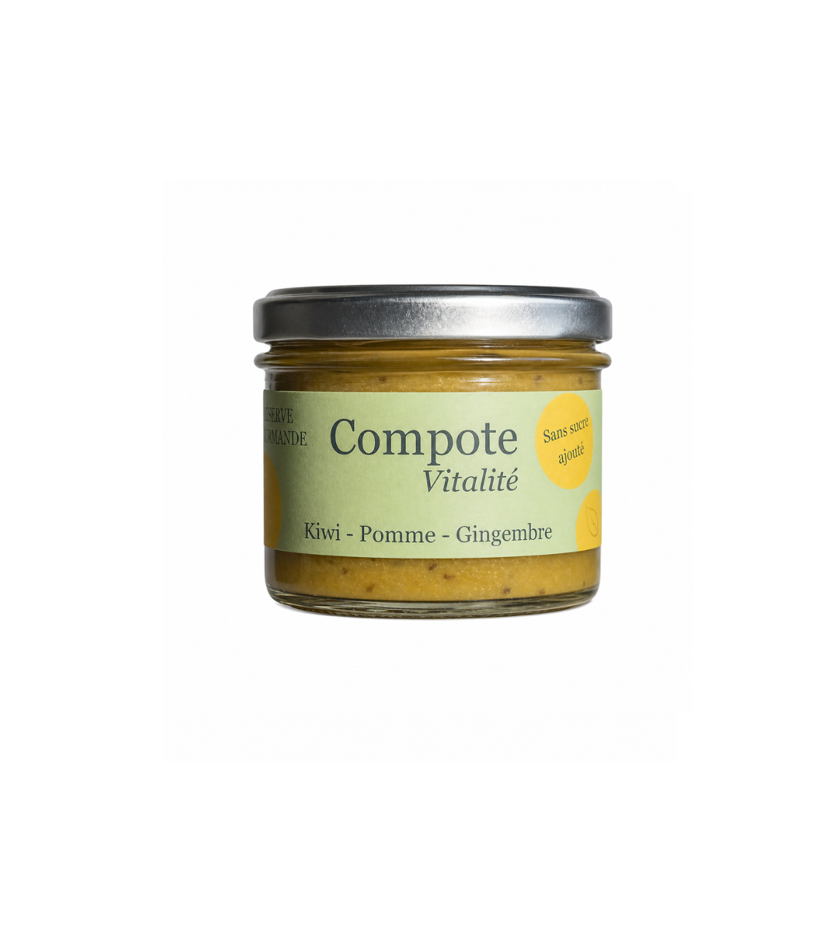 Compote Vitalité Pomme Kiwi et Gingembre