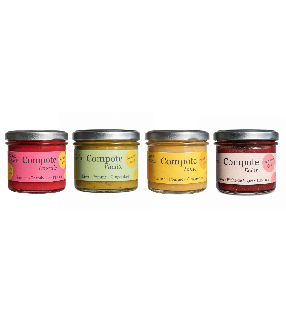 Pack Découverte de 4 Compotes Healthy