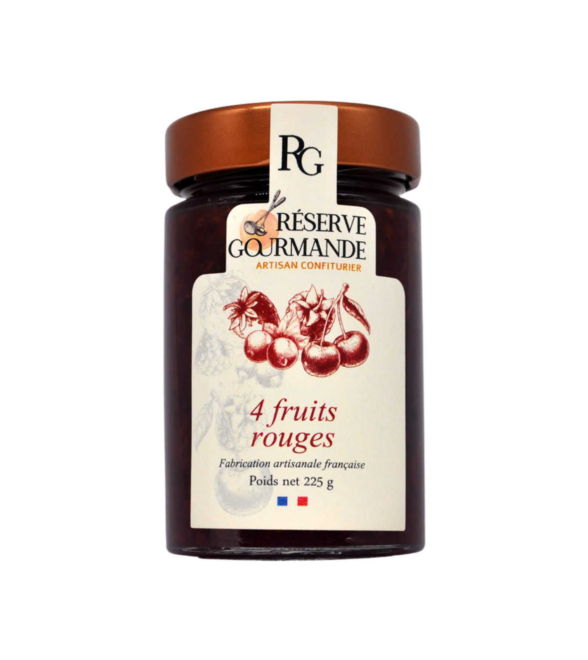 Confiture aux 4 Fruits Rouges