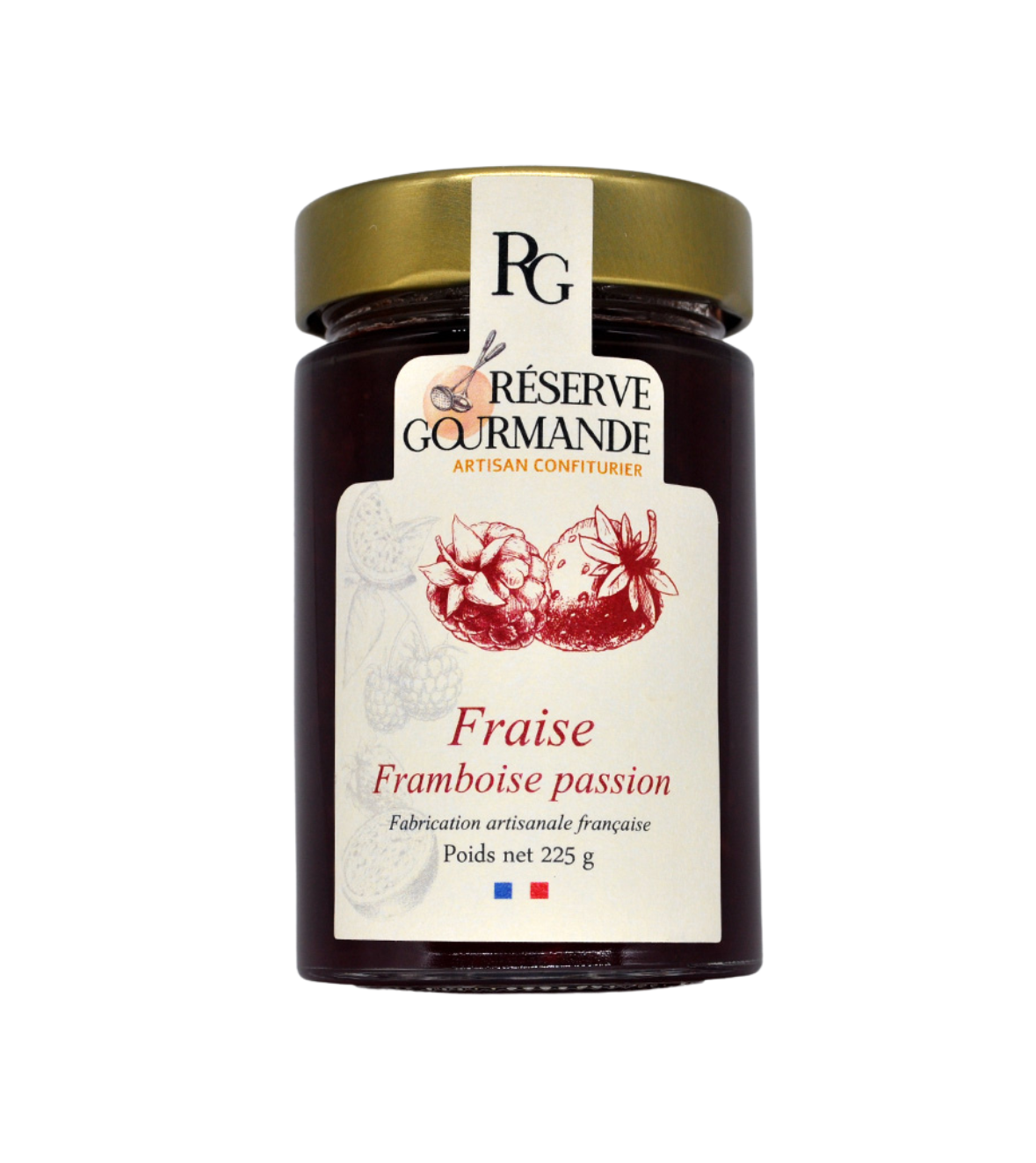 Confiture de Fraise Framboise et Fruit de la Passion